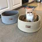 Cat Litter Bed Handmade Cotton Rope Non-Stick Hair