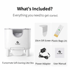 Cat Litter Box Open-Top Self-Cleaning Odor Control
