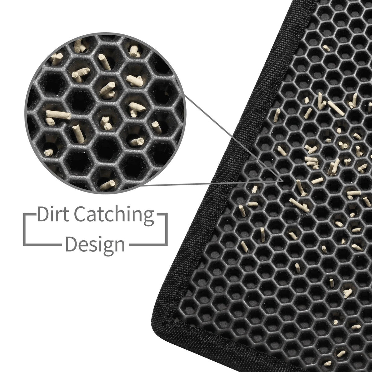 Cat Litter Mat Double Layer Honeycomb Waterproof & Non-Slip