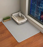 Cat Litter Mat Dual-Layer Water-Resistant & Machine Washable