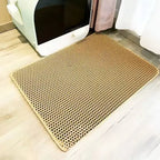 Cat Litter Mat Dual-Layer Water-Resistant & Machine Washable