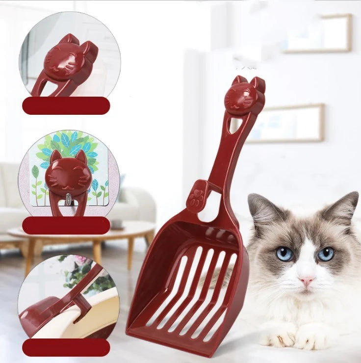 Cat Litter Scoop Polypropylene Cat-Shaped Handle