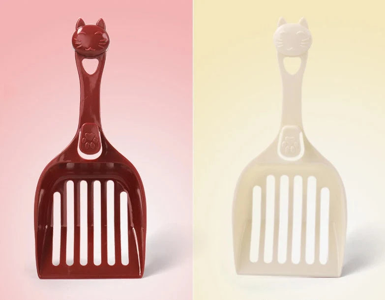 Cat Litter Scoop Polypropylene Cat-Shaped Handle