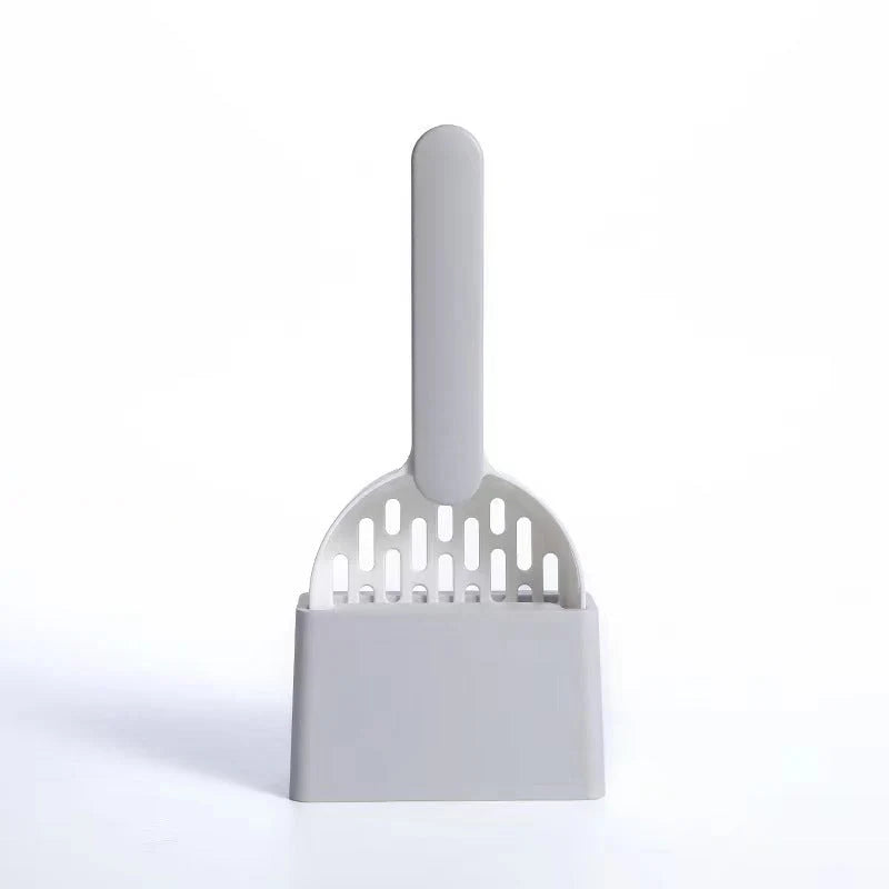 Cat Litter Shovel Hidden Bag Storage Ergonomic Handle