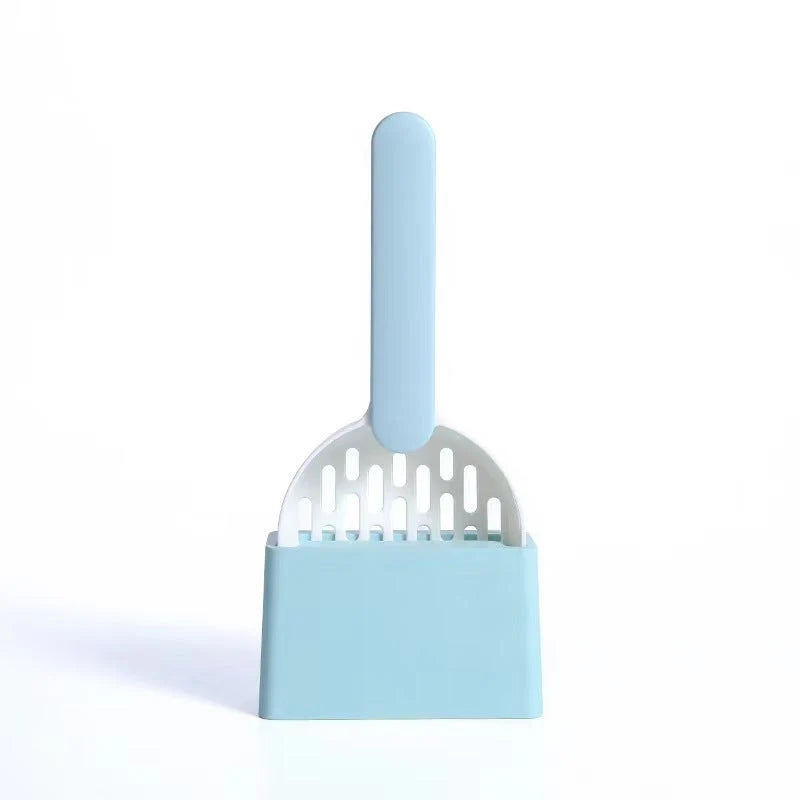 Cat Litter Shovel Hidden Bag Storage Ergonomic Handle