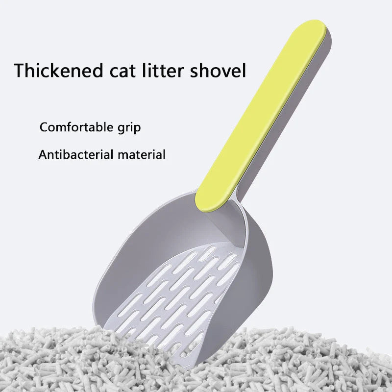 Cat Litter Shovel Hidden Bag Storage Ergonomic Handle