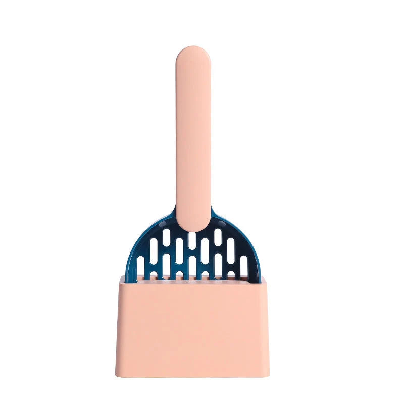 Cat Litter Shovel Hidden Bag Storage Ergonomic Handle