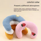 Cat Neck Pillow Ergonomic Half U-Shape Plush Washable