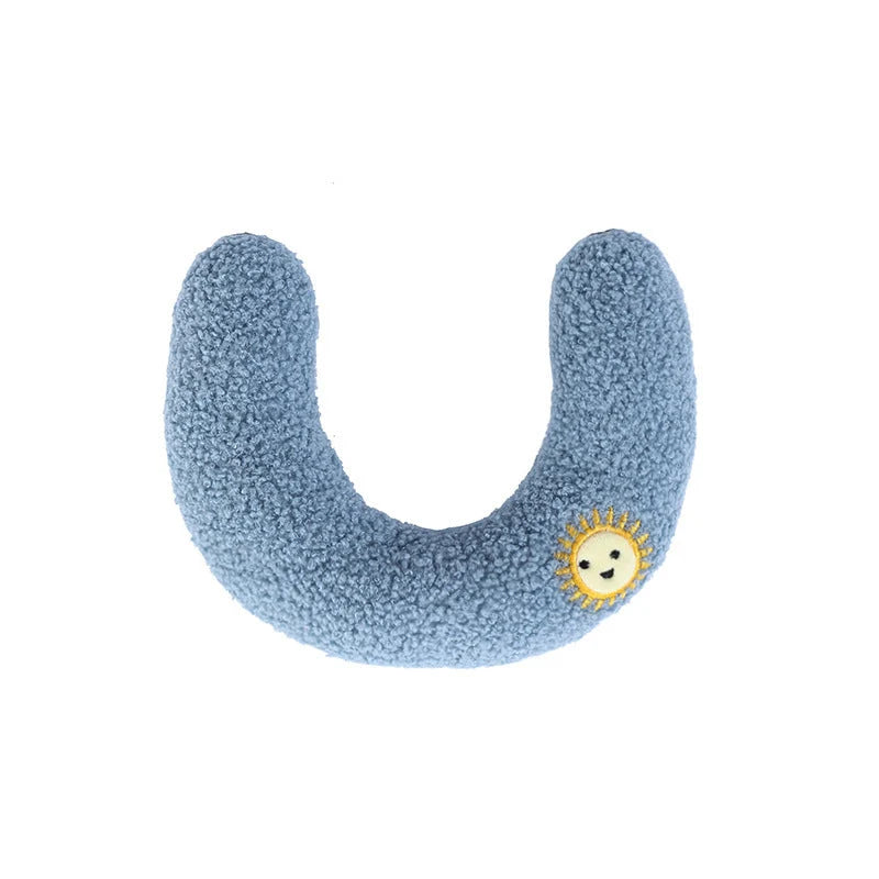 Cat Neck Pillow Ergonomic Half U-Shape Plush Washable