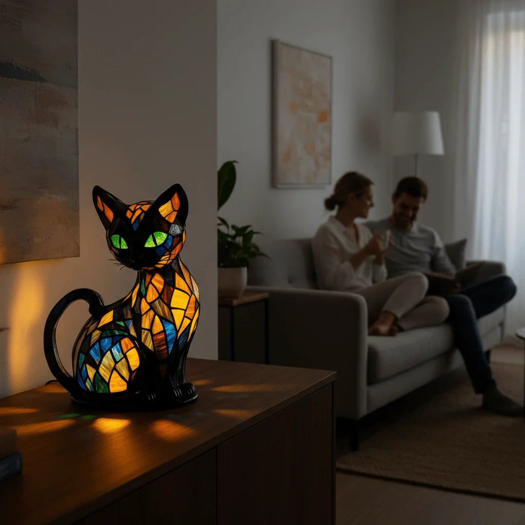 Cat Night Lamp Gentle LED Touch Control Rechargeable
