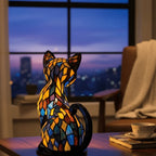 Cat Night Light Handmade Resin Warm White LED