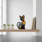 Cat Night Light Handmade Resin Warm White LED