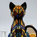 Cat Night Light Handmade Resin Warm White LED