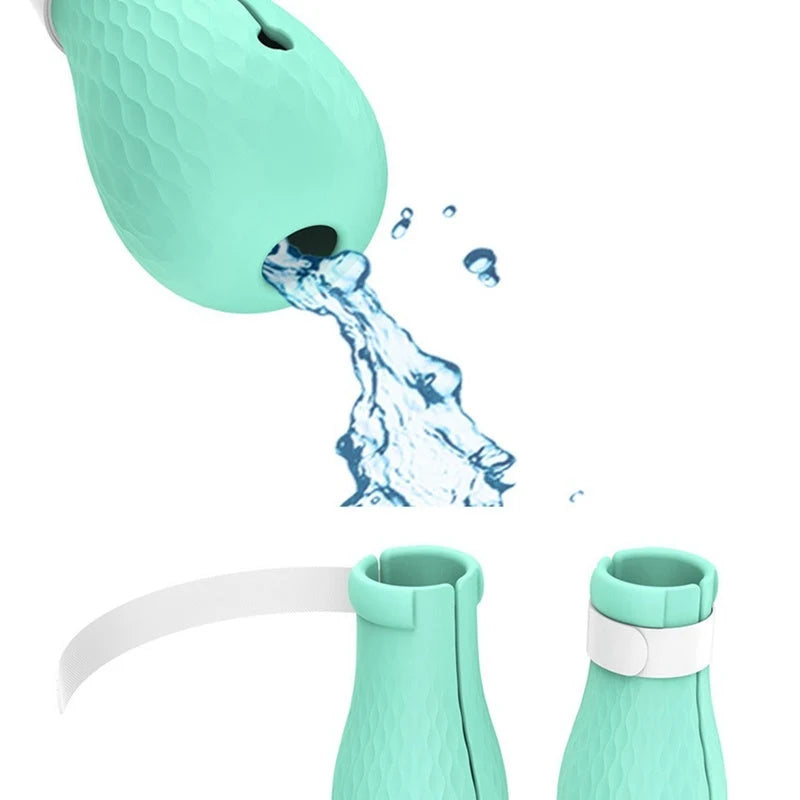 Cat Paw Bath Soft Silicone Leak Hole Nylon Strap
