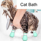 Cat Paw Bath Soft Silicone Leak Hole Nylon Strap