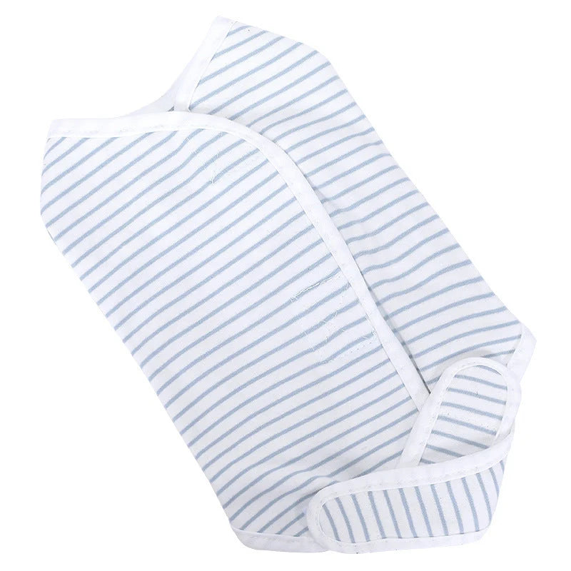 Cat Recovery Outfit Soft Breathable Blue And White Stripe