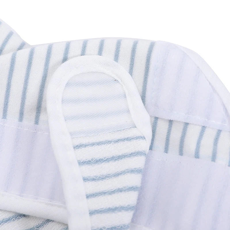 Cat Recovery Outfit Soft Breathable Blue And White Stripe