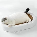 Cat Scratch Lounge Bed Dual-Function Soft Fabric