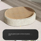 Cat Scratcher Bed Sisal Concave Lounger Anti-Slip Base
