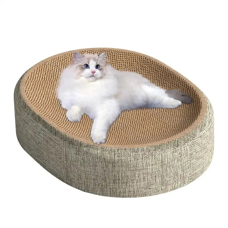 Cat Scratcher Bed Sisal Surface & Anti-Slip Base