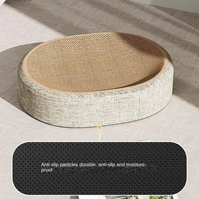 Cat Scratcher Bed Sisal Surface & Anti-Slip Base