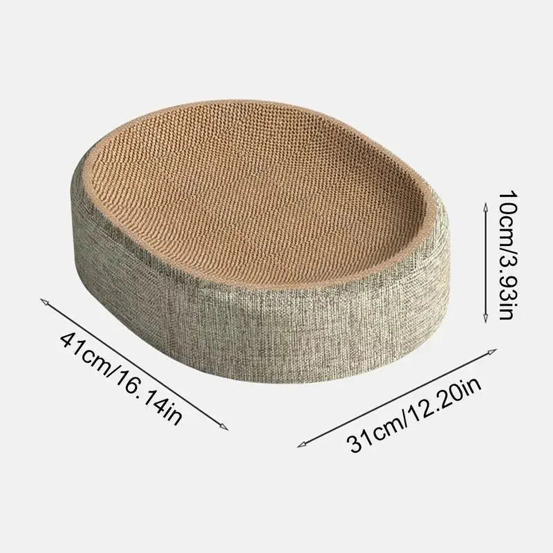 Cat Scratcher Bed Sisal Surface & Anti-Slip Base