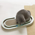 Cat Scratcher Foldable Corrugated Paper With Toy Ball