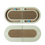 Cat Scratcher Foldable Corrugated Paper With Toy Ball