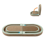Cat Scratcher Foldable Corrugated Paper With Toy Ball