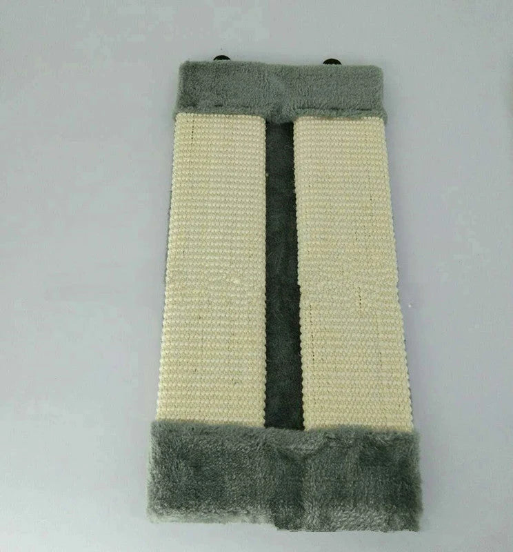 Cat Scratcher Foldable Natural Sisal & Plush Protects Furniture
