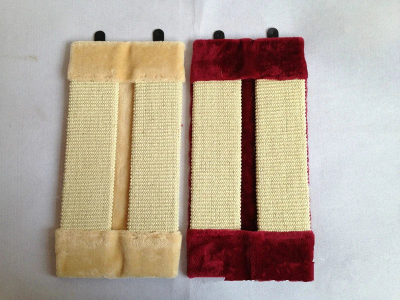 Cat Scratcher Foldable Natural Sisal & Plush Protects Furniture