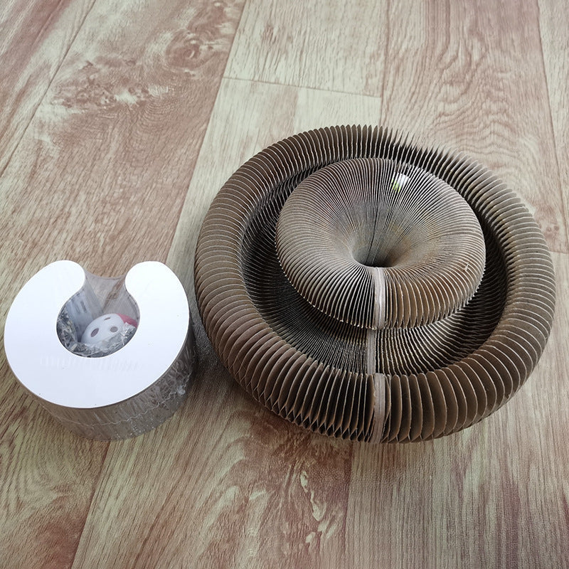 Cat Scratcher Foldable Two-in-One Corrugated Paper