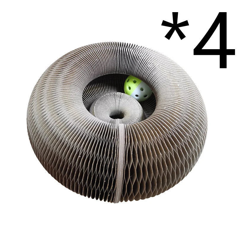 Cat Scratcher Foldable Two-in-One Corrugated Paper