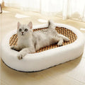 Cat Scratching Bed Plush Pad & Durable Scratching Surface