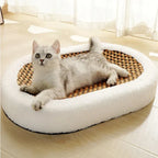 Cat Scratching Bed Plush Pad & Durable Scratching Surface