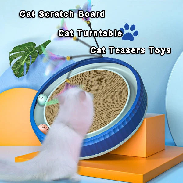 Cat Scratching Board Replaceable Corrugated Pad & Ball Track