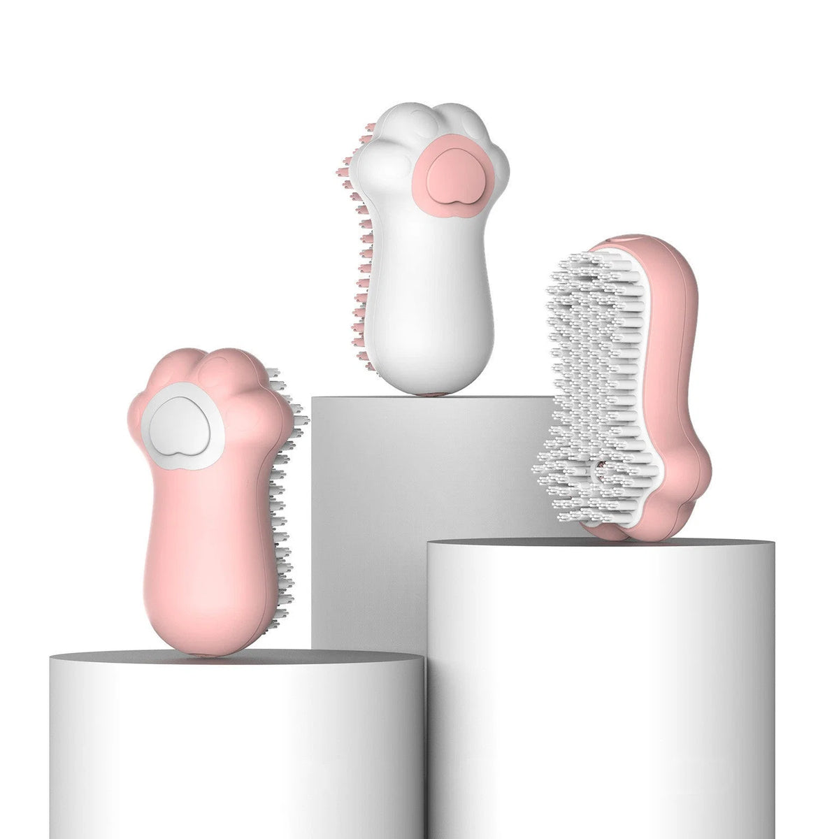 Cat Shower Brush Soft & Massaging Bristles Ergonomic Handle