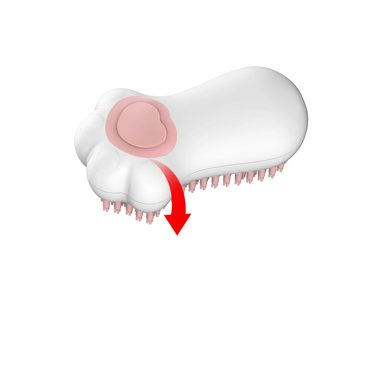 Cat Shower Brush Soft & Massaging Bristles Ergonomic Handle
