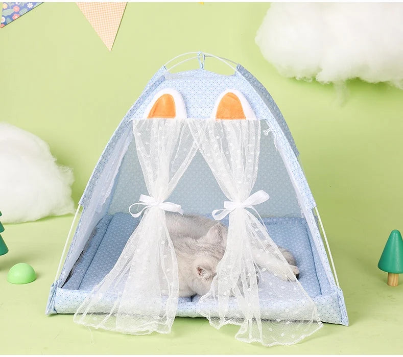 Cat & Small Dog Bed Tent Nest Water-Resistant Breathable