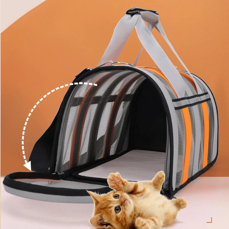 Cat & Small Dog Carrier Portable Breathable Oxford Fabric