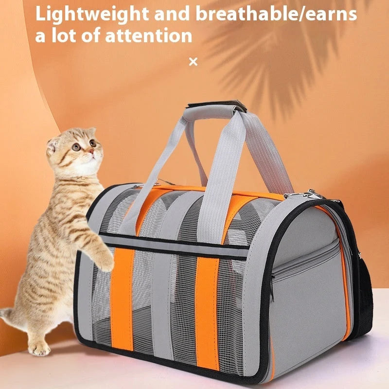 Cat & Small Dog Carrier Portable Breathable Oxford Fabric