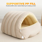 Cat & Small Dog Igloo Bed Plush Supportive Filling