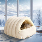 Cat & Small Dog Igloo Bed Plush Supportive Filling