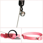 Cat Teaser Wand Interactive Silicone Bell Adjustable 17-27 cm