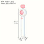 Cat Teaser Wand Retractable Feather & Tassel Heads