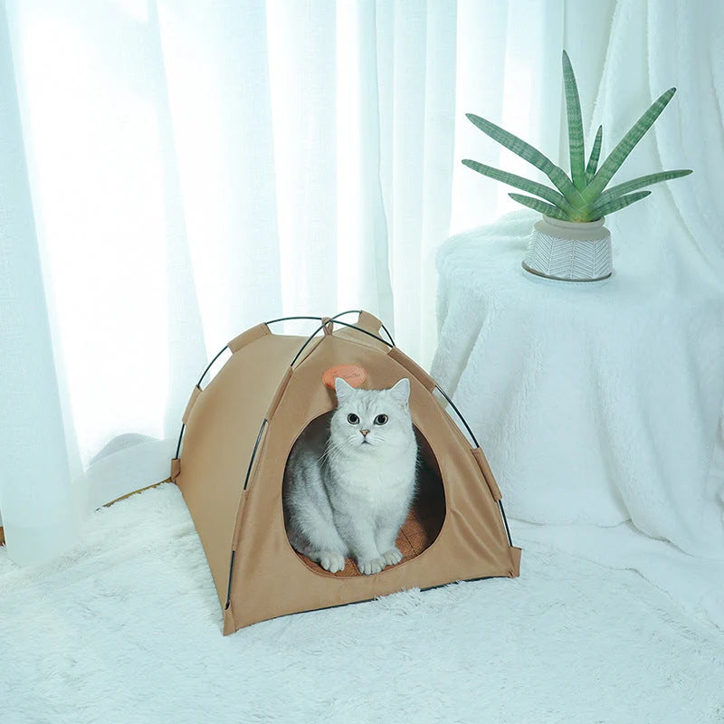 Cat Tent Breathable Polyester Reversible Cushion Foldable