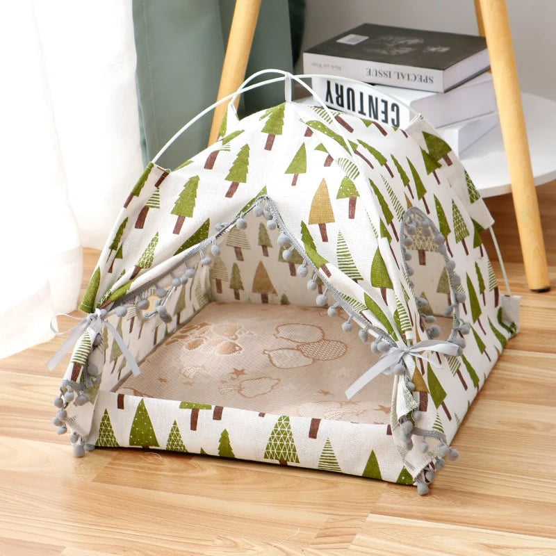 Cat Tent Waterproof & Breathable Foldable Removable Cushion