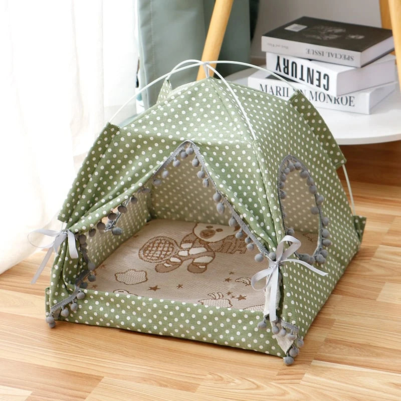 Cat Tent Waterproof & Breathable Foldable Removable Cushion