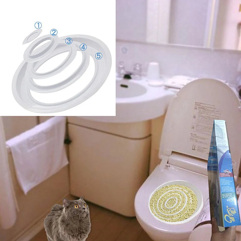 Cat Toilet Training Kit Gradual Inserts Fits Most Toilets