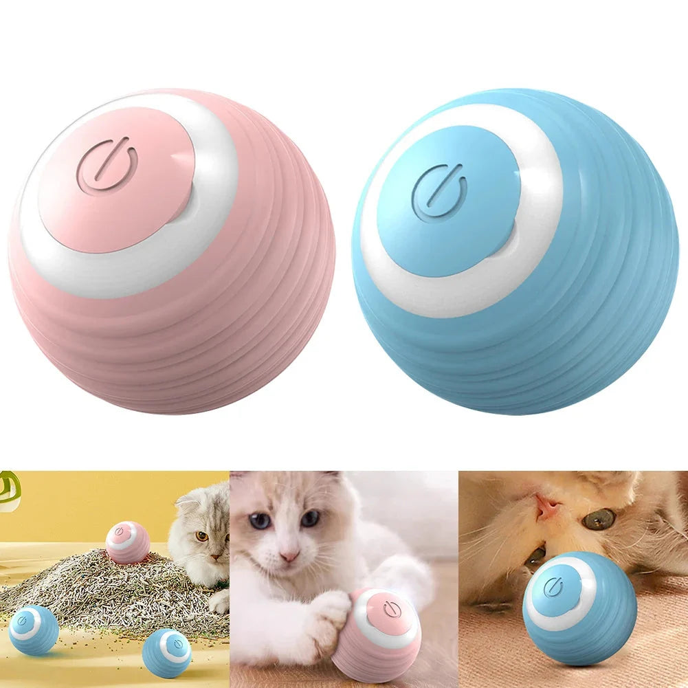 Cat Toy Automatic Bouncing & Rolling Rechargeable Silicone